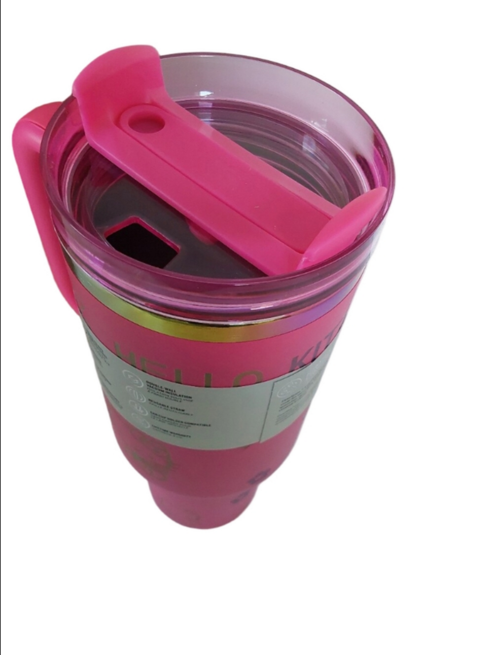 Stanley Pink Hello Kitty Stainless Tumbler with Handle 40oz - Picture 6 of 7